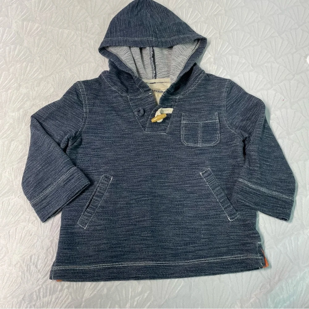 OshKosh Genuine Kids Toddler 2T Boys’ Shawl Pullover Sweater Hood Pocket